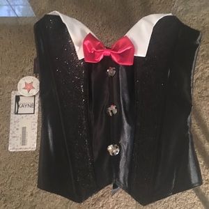 Tuxedo corset by Jonathon Kanye size 34”